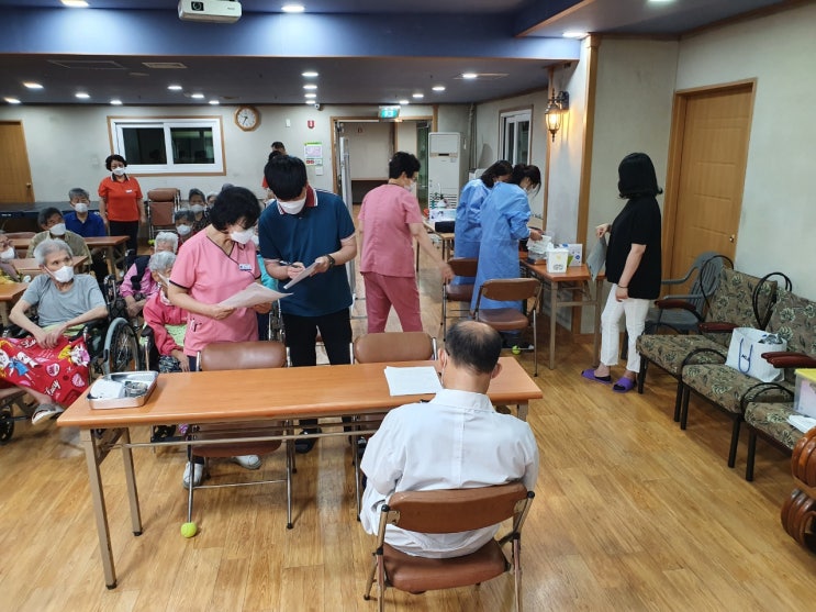 울산,천상소망노인요양원 백신 1,2차 접종 완료