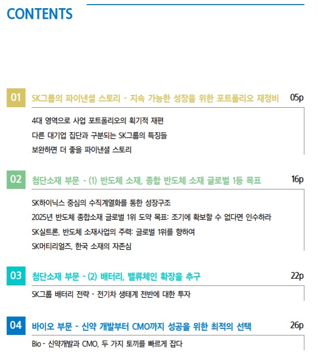 SK 그룹, 대해부 리포트 SK 그룹, 대해부 리포트