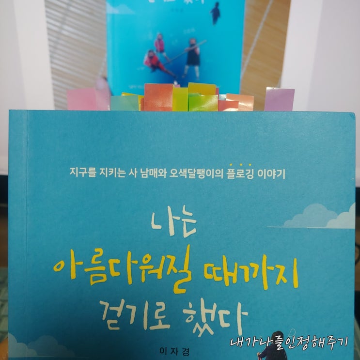  나는 아름다워질 때까지 걷기로 했다. 이자경 지음, 지구를 지키는 사 남매와  오색 달팽이의 플로깅 이야기.