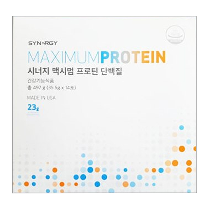 리뷰가 좋은 시너지 맥시멈프로틴 단백질 파우치, 35.5g, 14개 추천해요