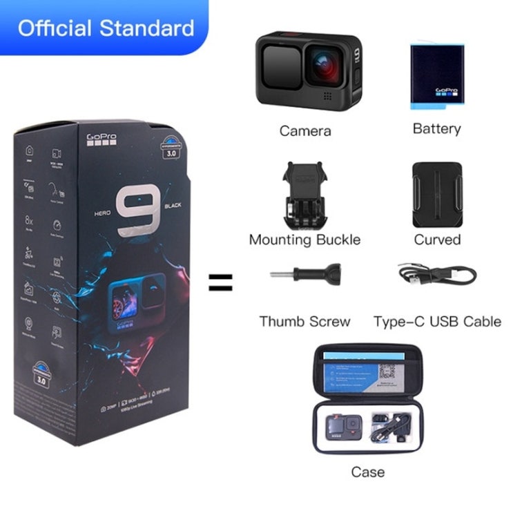  가성비갑 액션캠 고프로 유뷰브 촬영장비 카메라 캠 Go Pro 액션 카메라 5K 울트라 HD 캠, 공식 표준, 추가없이 좋아요