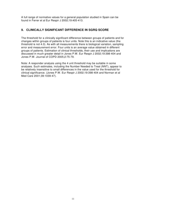 SGRQ (St. George's Respiratory Questionnaire) : 네이버 블로그