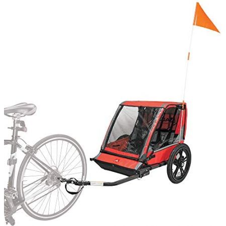 잘팔리는 [아마존베스트]Allen Sports Hi-Viz 2-Child Bicycle Trailer Model ET2, Red_One Size, One Size, Red ···