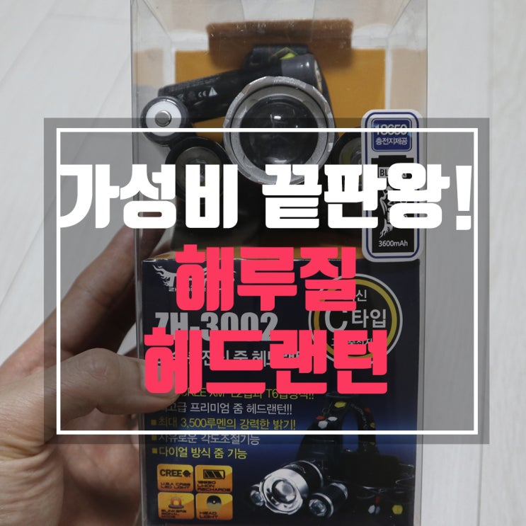  가성비가 진짜 좋은 해루질 헤드랜턴 추천