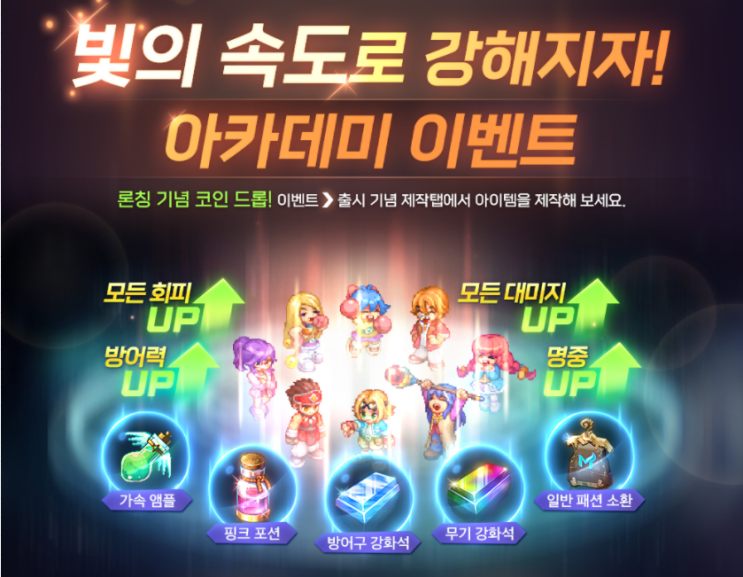 트릭스터M 아카데미 이벤트 론칭 기념 코인으로 버프와 패션 소환권 얻어가자~ 트릭스터M 아카데미 이벤트 론칭 기념 코인으로 버프와 패션 소환권 얻어가자~