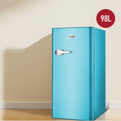 많이 팔린 복고풍 소형 냉장고 가정용 에너지 절약 냉장고 기숙사 냉장고 50L/98L/118L/132L/156L, 불루, 98L 추천해요