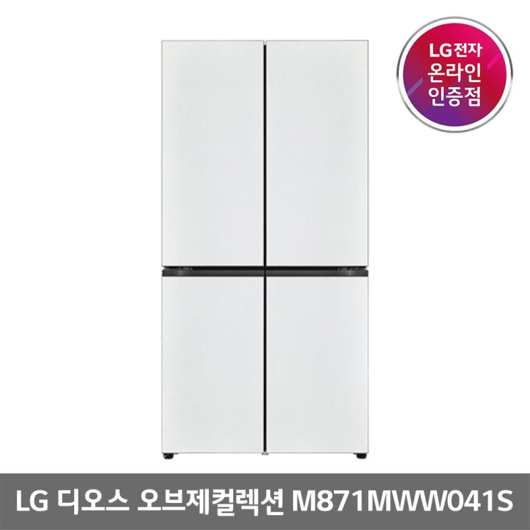 인기있는 LG전자 오브제컬렉션 냉장고 M871MWW041S.., M871MWW041S 좋아요