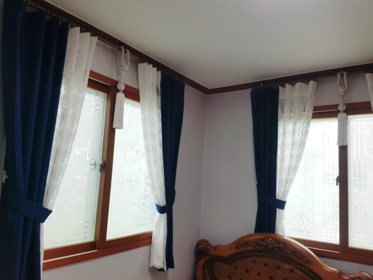  경주 커튼 천북면 가정집 커튼설치현장(세종커텐)