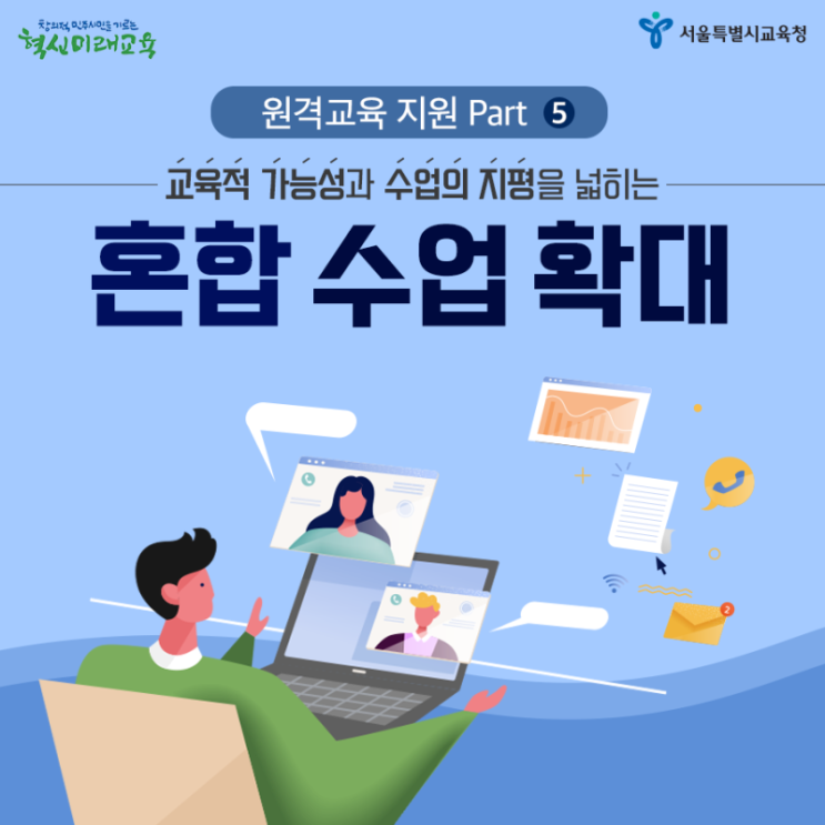  [교육정책알림E]원격교육지원part 5 혼합(블렌디드)수업 확대