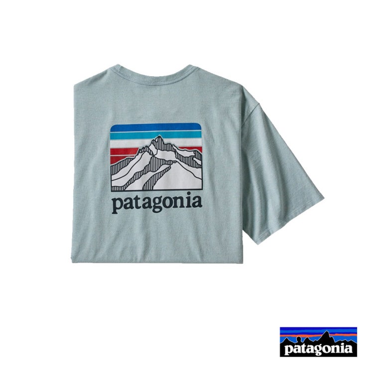 당신만 모르는 파타고니아 릿지 라인 로고 포켓 남성 반팔 티셔츠 좋아요
