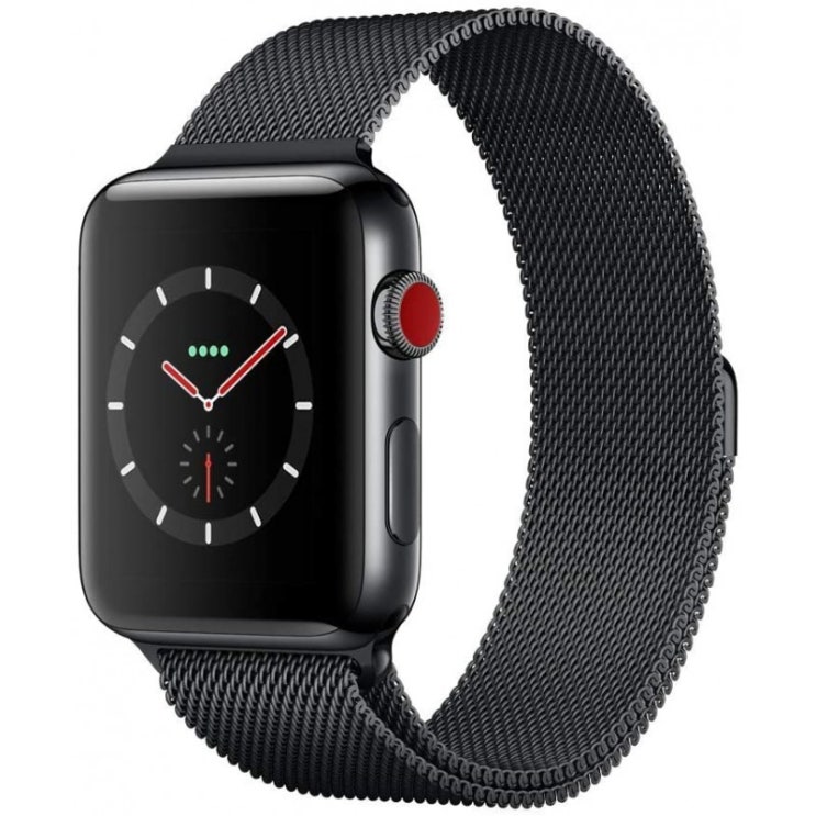 인기있는 Apple Watch Series 3 (GPS + Cellular 모델) - 42mm 공간 블랙 스테인레스 스틸 케이스와 공간 블랙 밀 ··· 인기있는 Apple Watch Series 3 (GPS + Cellular 모델) - 42mm 공간 블랙 스테인레스 스틸 케이스와 공간 블랙 밀 ···