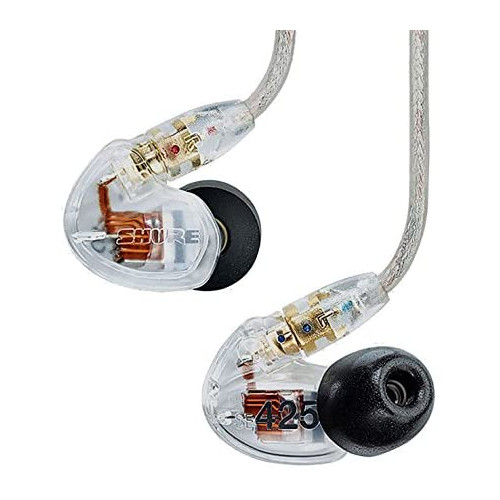  가성비갑 SHURE 무선 이어폰 BT1시리즈 SE425 Bluetooth 커널형 고방음성 케이블/리모콘 마이크 부착 케이블 부속 실버 SE425-V+BT1-A, 본문참고, 색 =