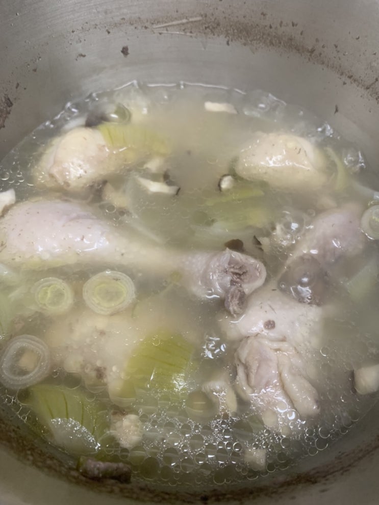  유아식단 :: 초간단 닭다리삼계탕 / 닭다리 백숙