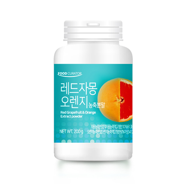 잘팔리는 푸드큐레이터 레드자몽 오렌지 농축분말, 200g, 1개 추천해요 잘팔리는 푸드큐레이터 레드자몽 오렌지 농축분말, 200g, 1개 추천해요