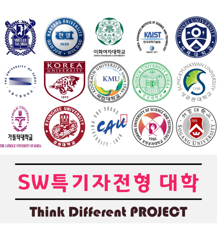  SW특기자전형 주요대학에 대한 정보및 준비방법 확인