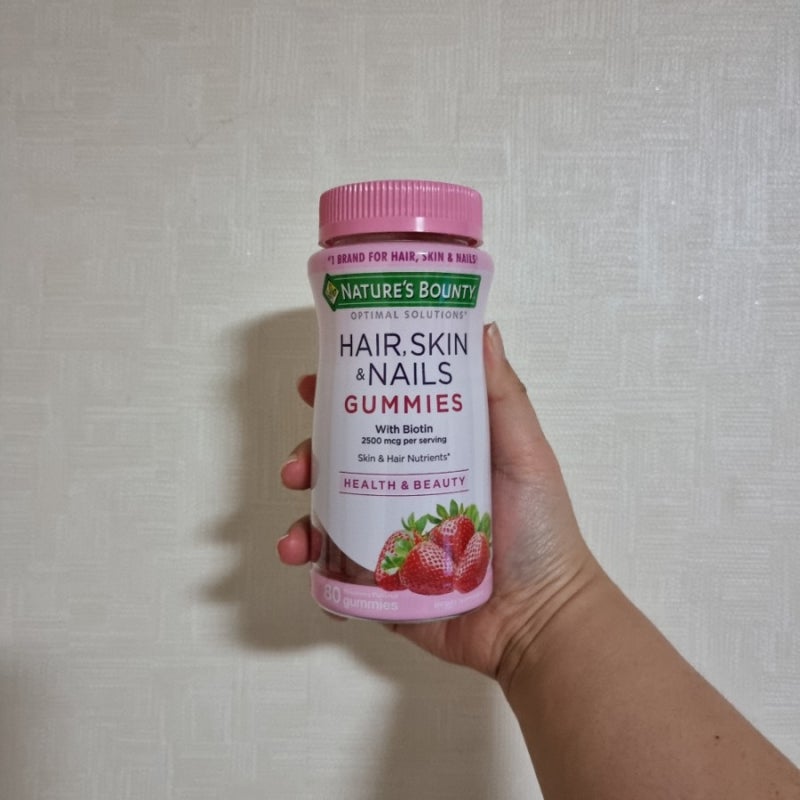 네이쳐스바운티 헤어 스킨 & 네일 구미 스트로베리 영양제(Nature's Bounty)피부 모발 손발톱강화....