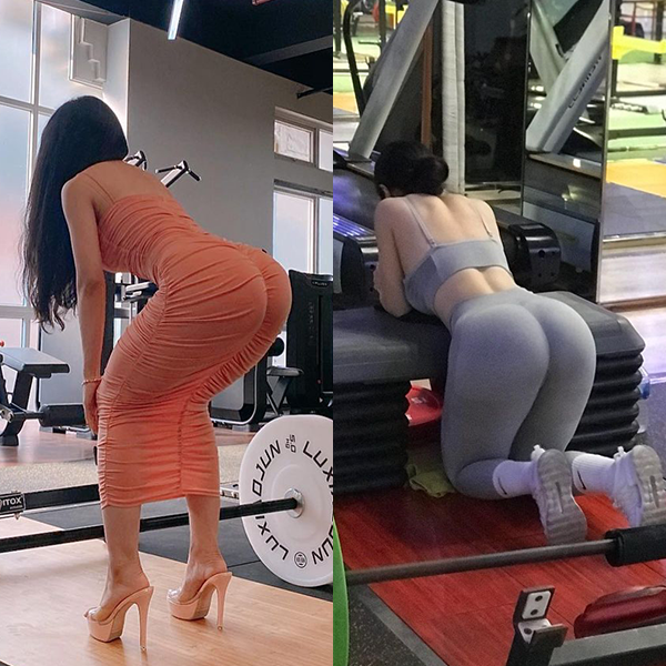 누군지 궁금했던 헬스장 뒤태녀 누군지 궁금했던 헬스장 뒤태녀