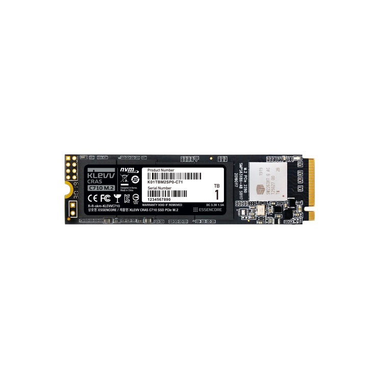 후기가 좋은 클레브 ESSENCORE CRAS C710 M.2 NVME 3D TLC SSD, K01TBM2SP0-C71, 1TB ···