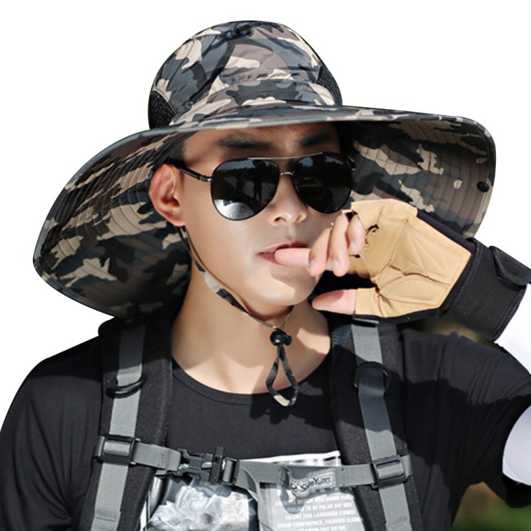 선택고민 해결 미다스리빙 15cm 자외선차단 햇빛가리개 남성 모자, B진그린카모 좋아요