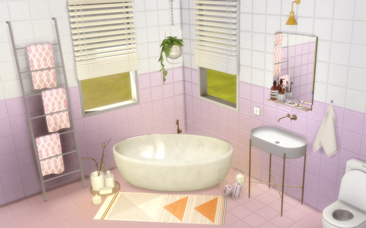  [심즈4 리컬러] 타일 벽지 & 바닥 리컬러 (Sims4 Wall & Floor REcolor)