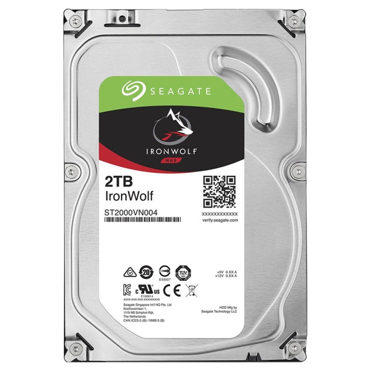 후기가 좋은 씨게이트 IronWolf SATA3 HDD, ST2000VN004, 2TB ···