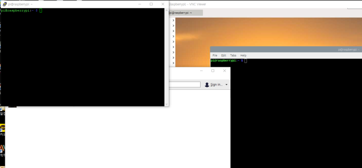  라즈베리파이 SSH접속 성공! (VNC, PuTTY)