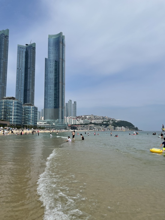  부산해운대해수욕장 꿀팁 발닦는곳&샤워부스