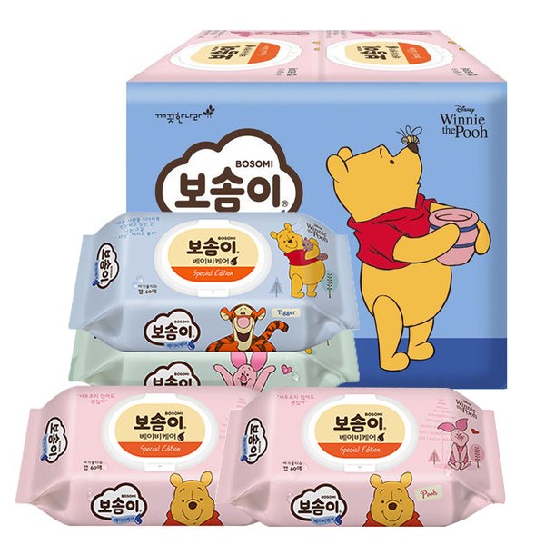 많이 팔린 깨끗한나라 보솜이 베이비케어 물티슈 곰돌이 푸 캡형60매x5개 ··· 많이 팔린 깨끗한나라 보솜이 베이비케어 물티슈 곰돌이 푸 캡형60매x5개 ···