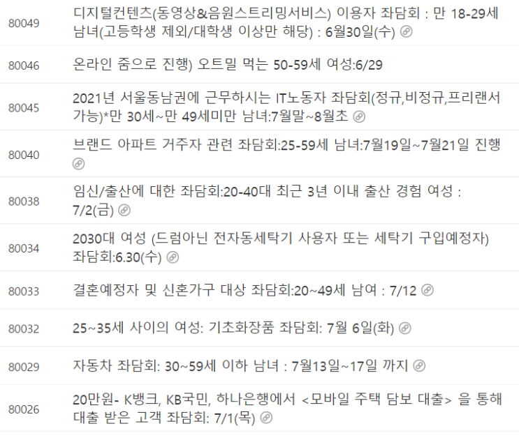 좌담회, 영양제 관련 설문알바 후기!