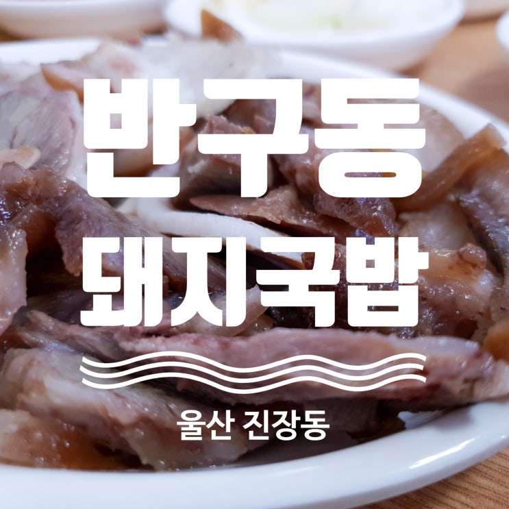 울산 진장동 맛집 반구동돼지국밥 진장점