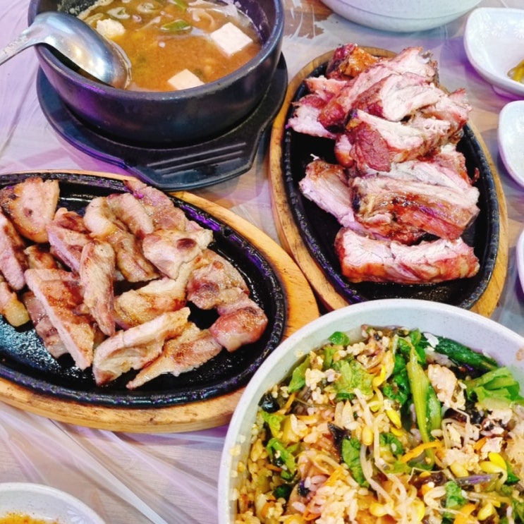  전북 진안 맛집_[벚꽃마을] 등갈지,목살구이,산채비빔밥 까지