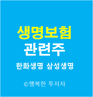  보험 관련주 2 - 금리인상 수혜주 - 생명보험 관련주