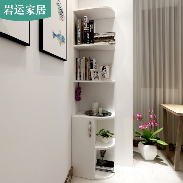 의외로 인기있는 북유럽 모던 코너장식장 모서리장식장 인테리어장 가구장, 화이트(40x30x180cm) ··· 의외로 인기있는 북유럽 모던 코너장식장 모서리장식장 인테리어장 가구장, 화이트(40x30x180cm) ···