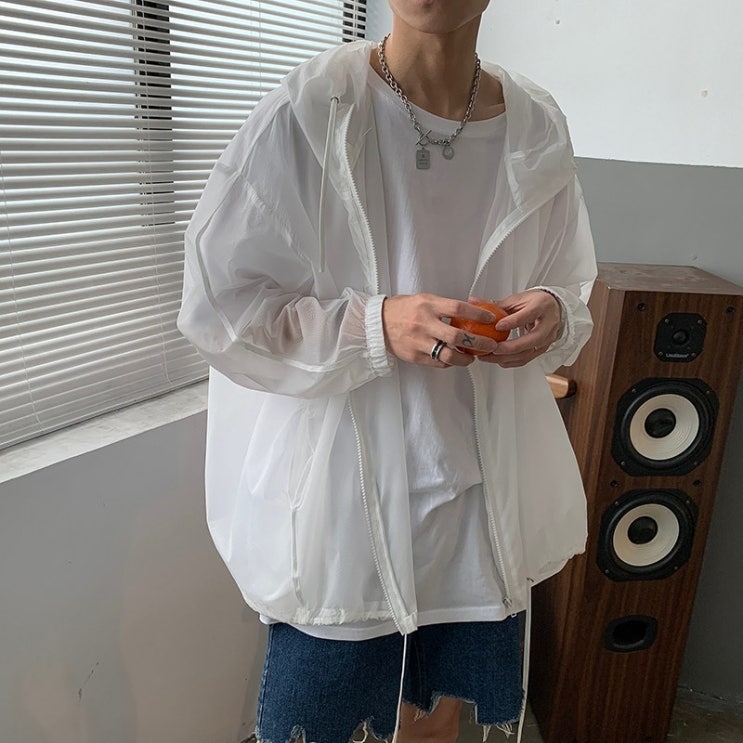 가성비갑 여름용 얇은 초경량 빅사이즈 루즈핏 시스루 바람막이 흰색 회색 추천합니다 가성비갑 여름용 얇은 초경량 빅사이즈 루즈핏 시스루 바람막이 흰색 회색 추천합니다