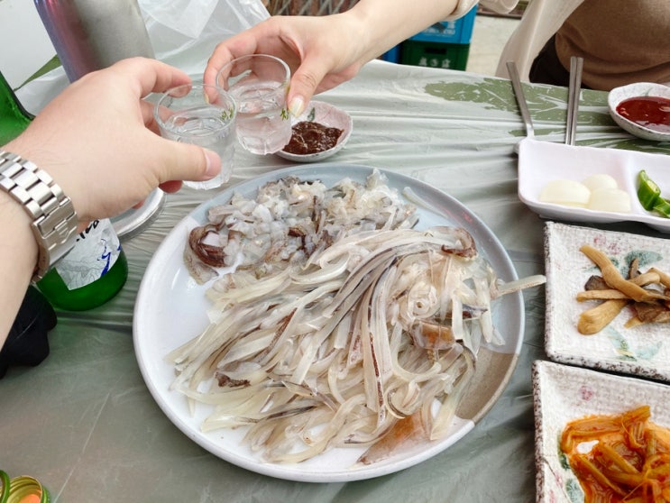  양양 동호해변 맛집: 섭국 + 오징어회 꿀조합