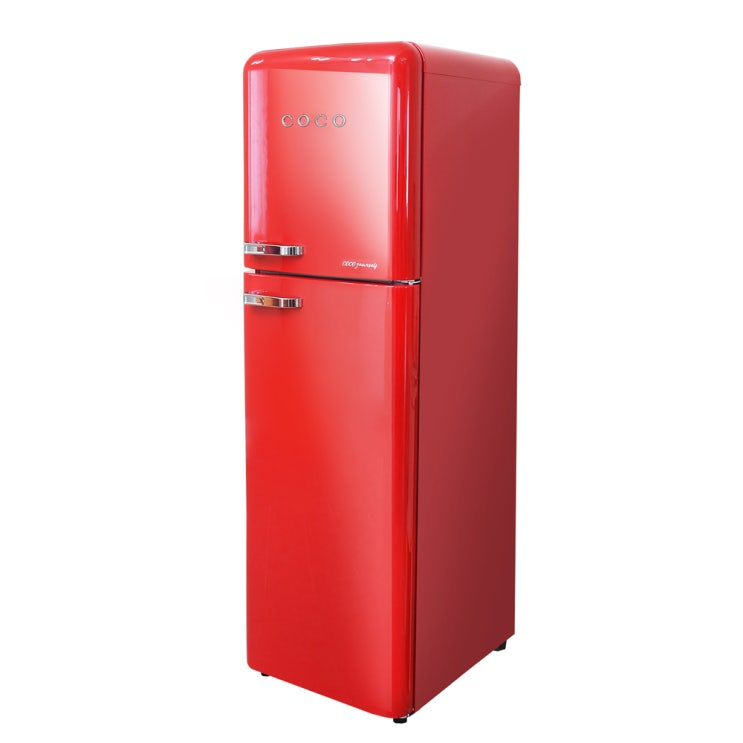 최근 인기있는 [COCO] 코코일렉 간냉식 영 레트로 1인가구 소형 냉장고 CAD25RD 255L ···
