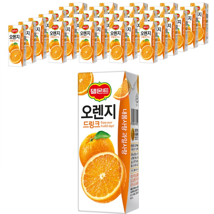 인기 많은 델몬트 드링크 오렌지, 32개, 200ml ···