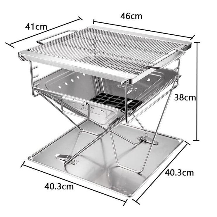최근 많이 팔린 코스트코화로 캠핑화로대 그리들 가정용화로 개인 미니 화로 야외 스테인레스 스틸 바베큐, 대형 바베큐 그릴 좋아요