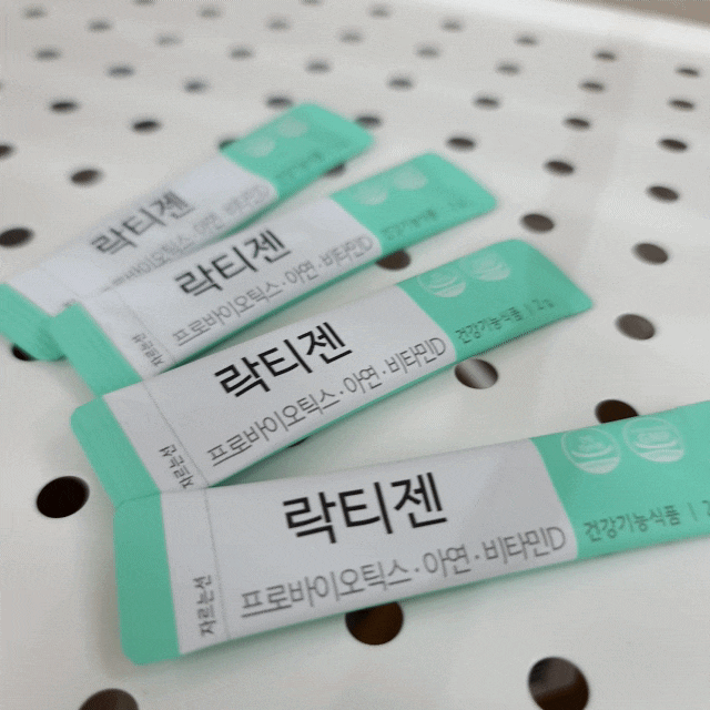  락티젠 유산균으로 장내유익균 늘리세요!