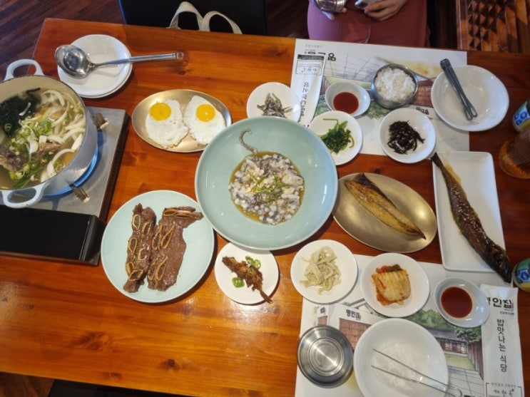 목포 한정식, 목포 케이블카 맛집(가는길), 조식맛집 명인집 근대역사관점 (조식세트 후기, 우럭간국/낙지다짐/LA갈비/고등어/코다리)