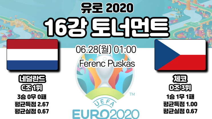 [UEFA2020] 유로2020 네덜란드vs체코 오렌지군단의 부활을 알릴 수 있을까?? 경기결과 승부예측!