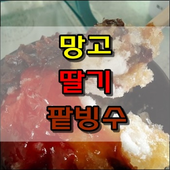 스무디시럽으로 만든 홈메이드 빙수