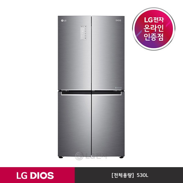 인기 급상승인 [LG전자] DIOS 세미빌트인 4도어 냉장고 F531S35 (상냉장하냉동/530L/매직스, 상세 설명 참조 추천합니다