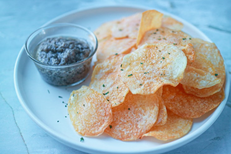 에어프라이어 감자칩 만들기, 토레스 트러플 감자칩 소스 감자튀김 만드는법