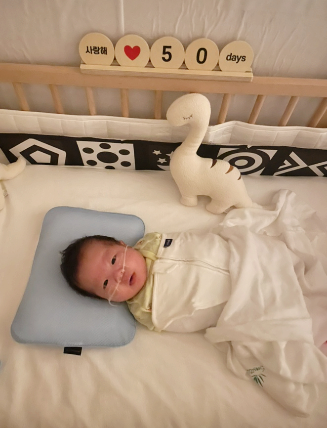  이른둥이 육아일기 (+DAY 41~50) 터미타임, 아기체육관, 왈라부슬링 (말아주기)