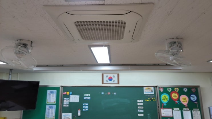 학교 시스템 에어컨 공기청정키트(공기청정필터) 세척과 에어컨 필터,분해 종합세척