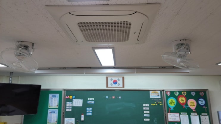  학교 시스템 에어컨 공기청정키트(공기청정필터) 세척과 에어컨 필터,분해 종합세척