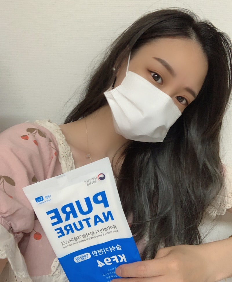 퓨어네이처 숨쉬기편한 여름용KF94 피부 저자극 마스크