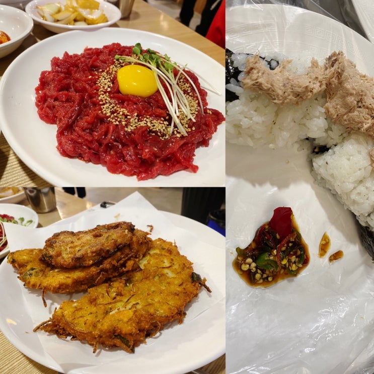  광장시장 원조누드김밥 육회에 빈대떡까지 통큰누이네