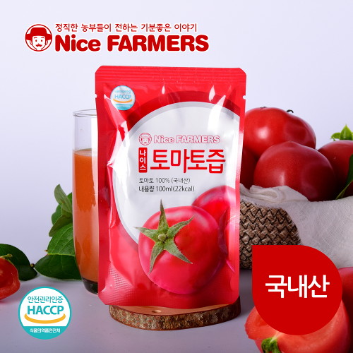 인기 급상승인 나이스파머스 국내산 토마토즙 100ml X 30포 4박스 건강즙/토마토쥬스/건강주스/나이스파머스, 선택완료, 단품없음 ···